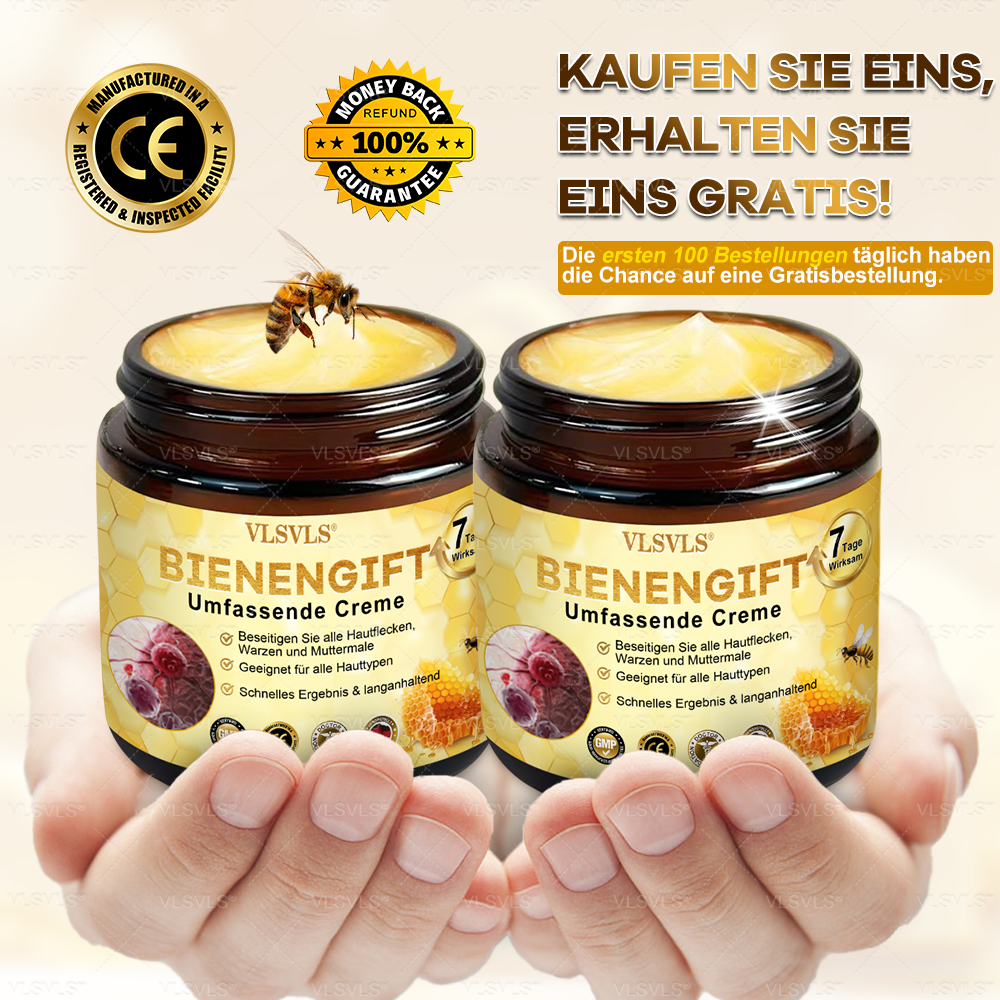 Hergestellt und versendet aus Deutschland  👑VLSVLS® Bienengift Hautregenerationscreme 🔥 LETZTER TAG 80 % RABATT