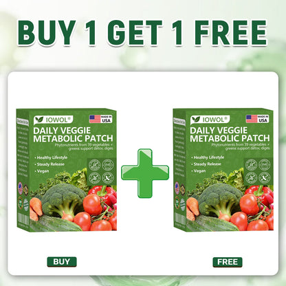 🥦 Offizieller Shop | IOWOL® Daily Vegetable Metabolic Patch – 39 Gemüse- und Pflanzenextrakte zur Unterstützung von Verdauung, Stoffwechsel und Energie