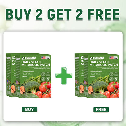 🥦 Offizieller Shop | IOWOL® Daily Vegetable Metabolic Patch – 39 Gemüse- und Pflanzenextrakte zur Unterstützung von Verdauung, Stoffwechsel und Energie