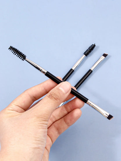 3PCS professional single double end angle eyebrow eyelash makeup brush high quality eyebrow pencil eyeliner brush