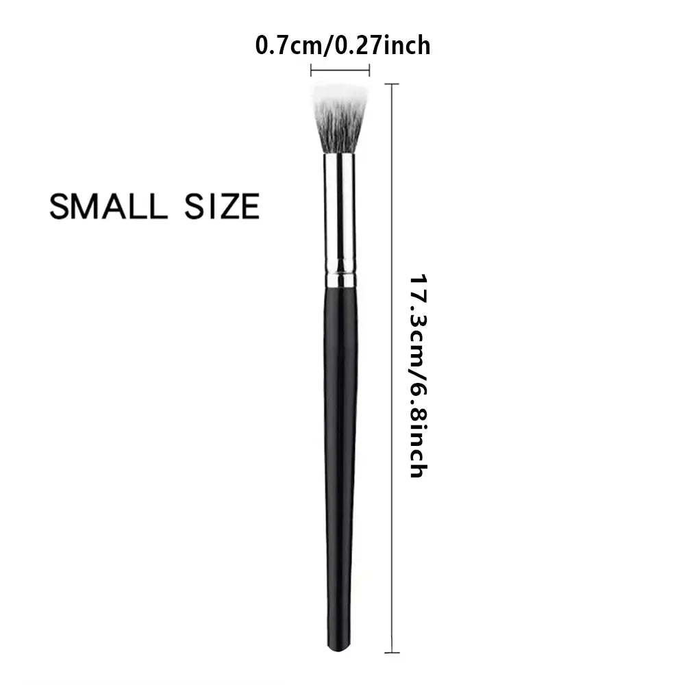 Dot brush Blush brush pure wool flat head small large optional makeup brush Soft hair wooden handle beauty tools