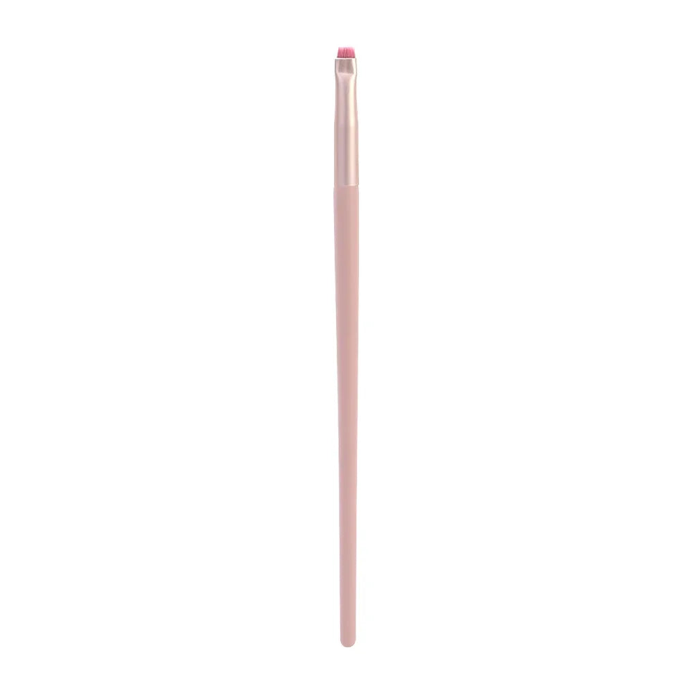 Pink Black Eye Makeup Brushes Flat Eyebrow Eyeliner Brush Professional Angled Wooden Eyeshadow Brushes Make Up Cosmetics Tools