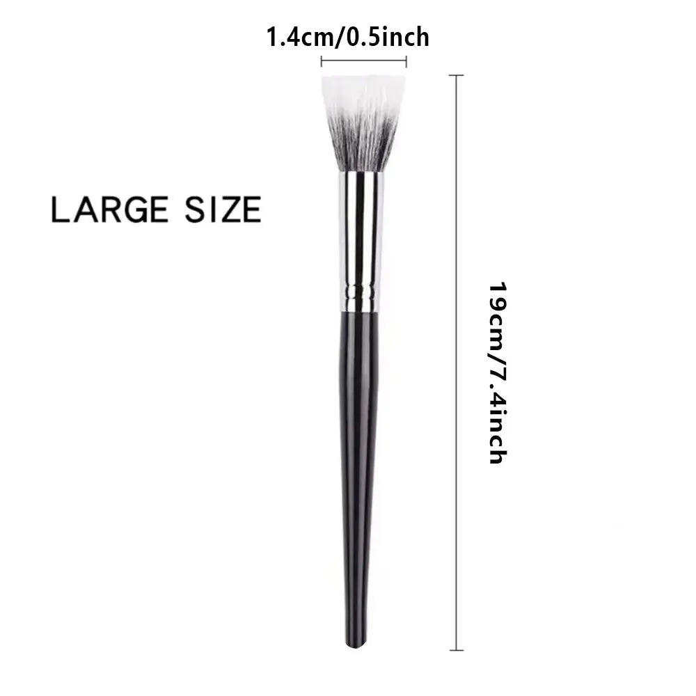 Dot brush Blush brush pure wool flat head small large optional makeup brush Soft hair wooden handle beauty tools