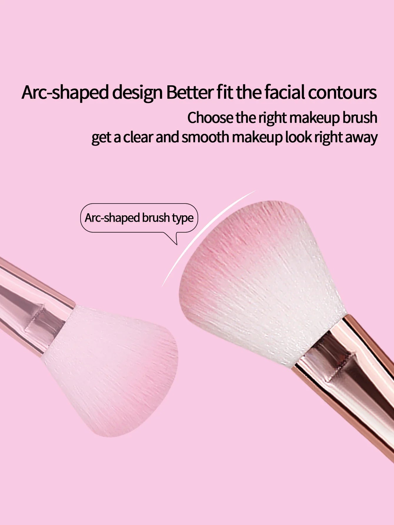 1pcs multi-functional blush brush, facial makeup brush, smudge brush and highlight brush - essential makeup tools for beginners