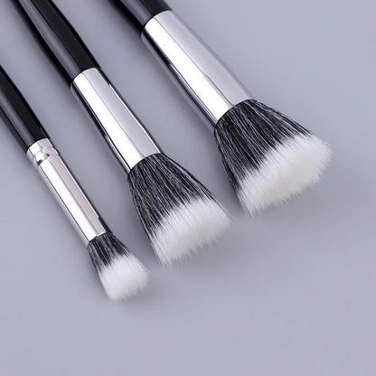 Dot brush Blush brush pure wool flat head small large optional makeup brush Soft hair wooden handle beauty tools
