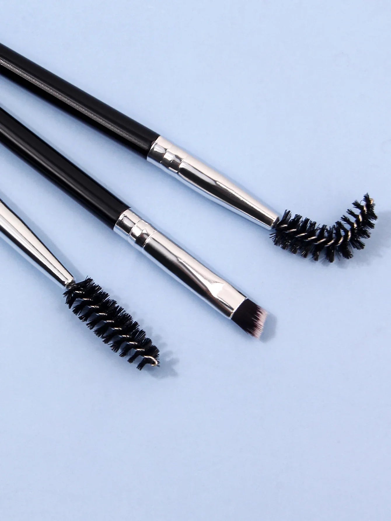 3PCS professional single double end angle eyebrow eyelash makeup brush high quality eyebrow pencil eyeliner brush