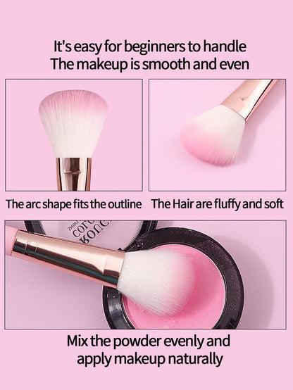 1pcs multi-functional blush brush, facial makeup brush, smudge brush and highlight brush - essential makeup tools for beginners